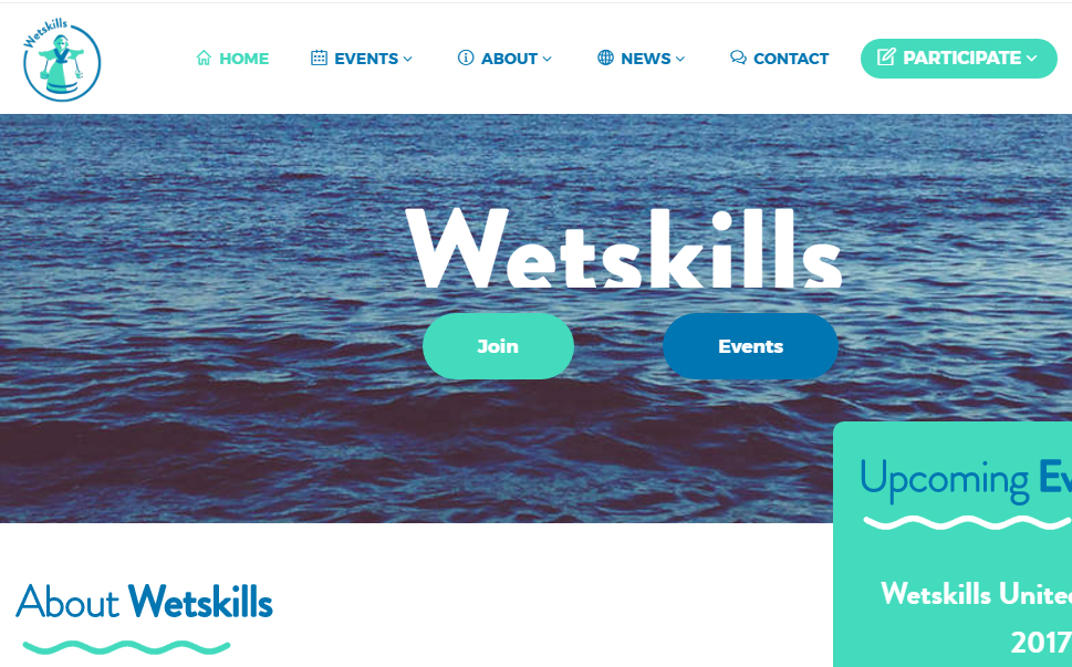 Screenshot van Wetskills-website